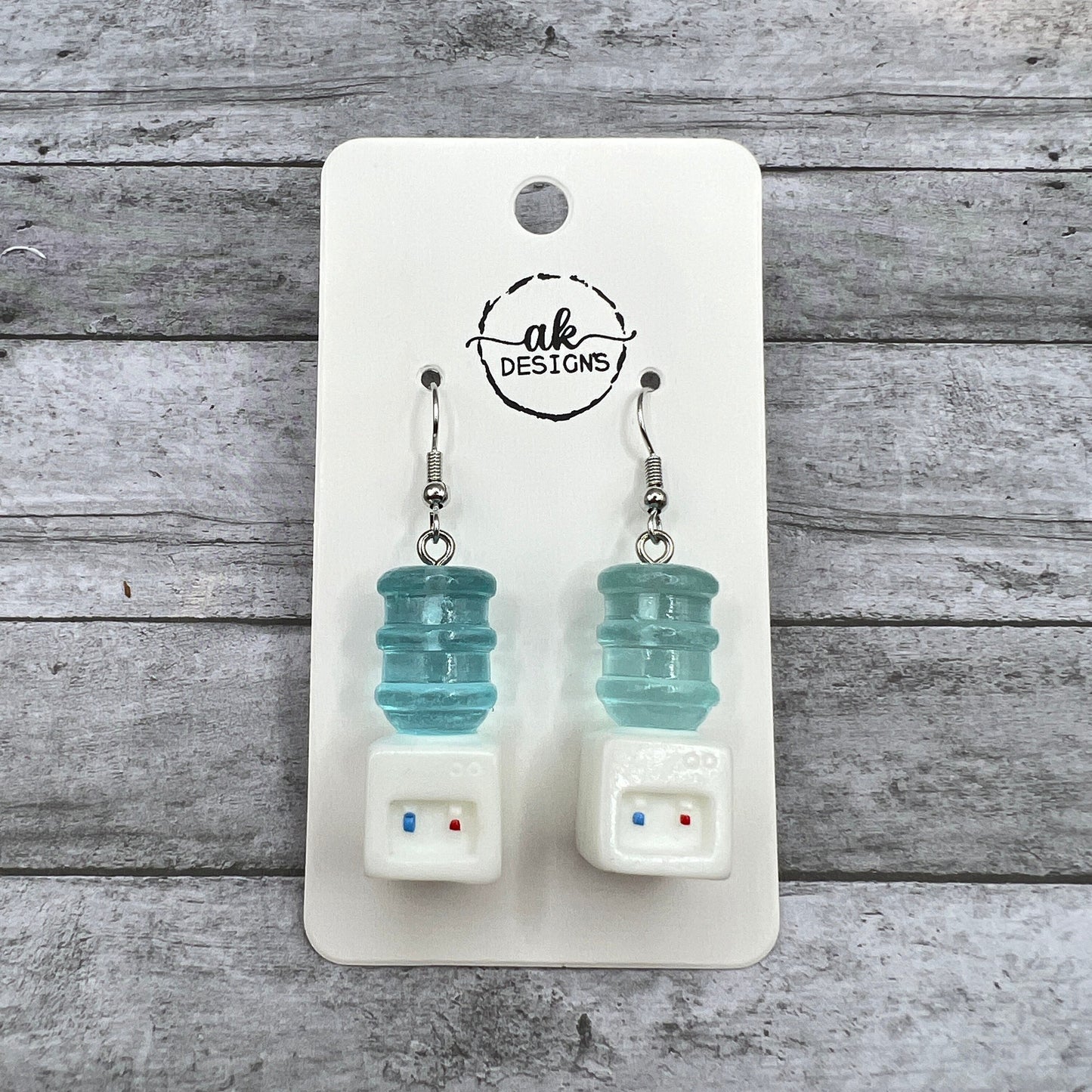 Quirky Fun Water Cooler Office Gossip Earrings