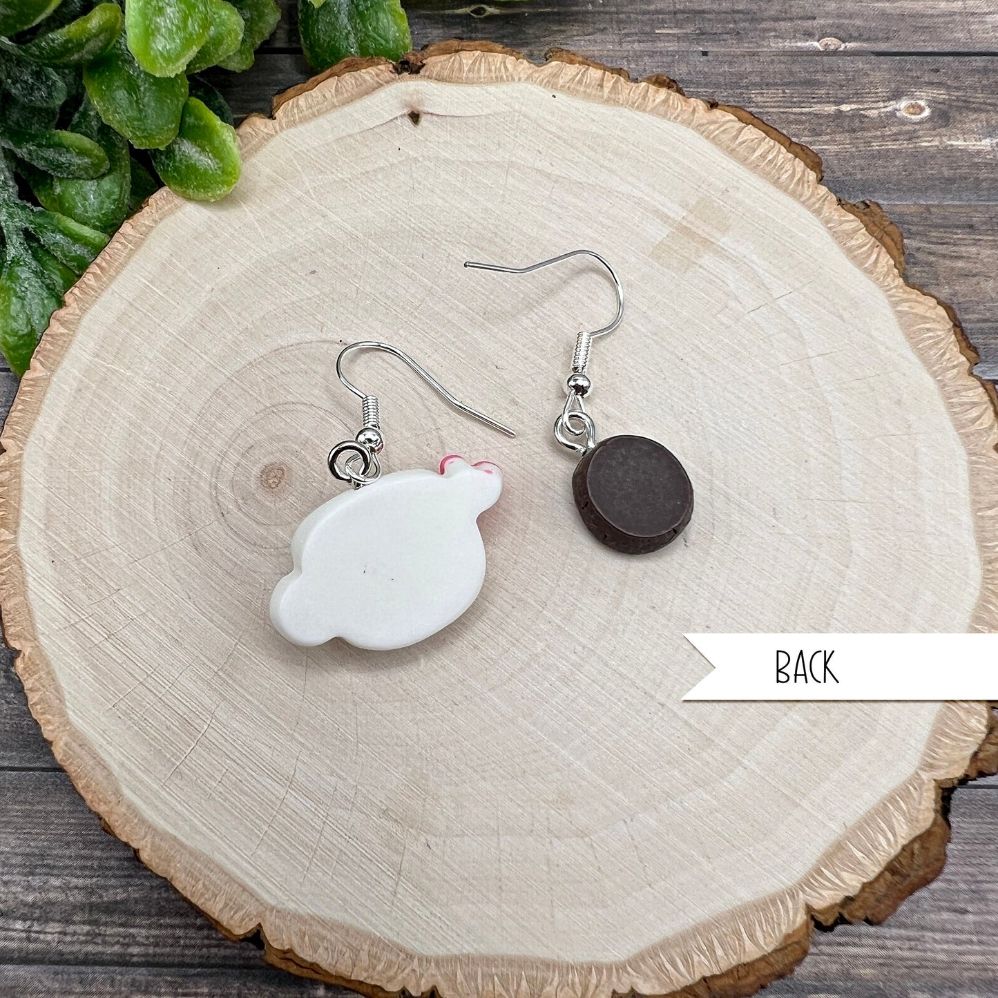Mismatched Kawaii Coffee Cup and Coffee Bean Earrings, Hypoallergenic Gift for Coffee And Latte Lovers
