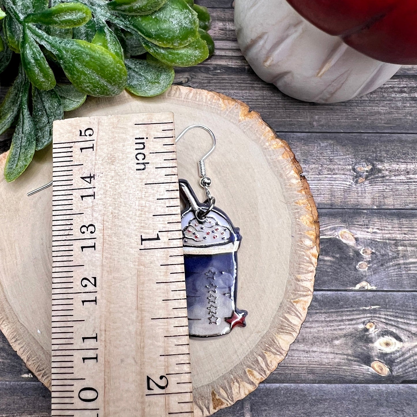 Coffee Latte Cappuccino Drink / Food Earrings